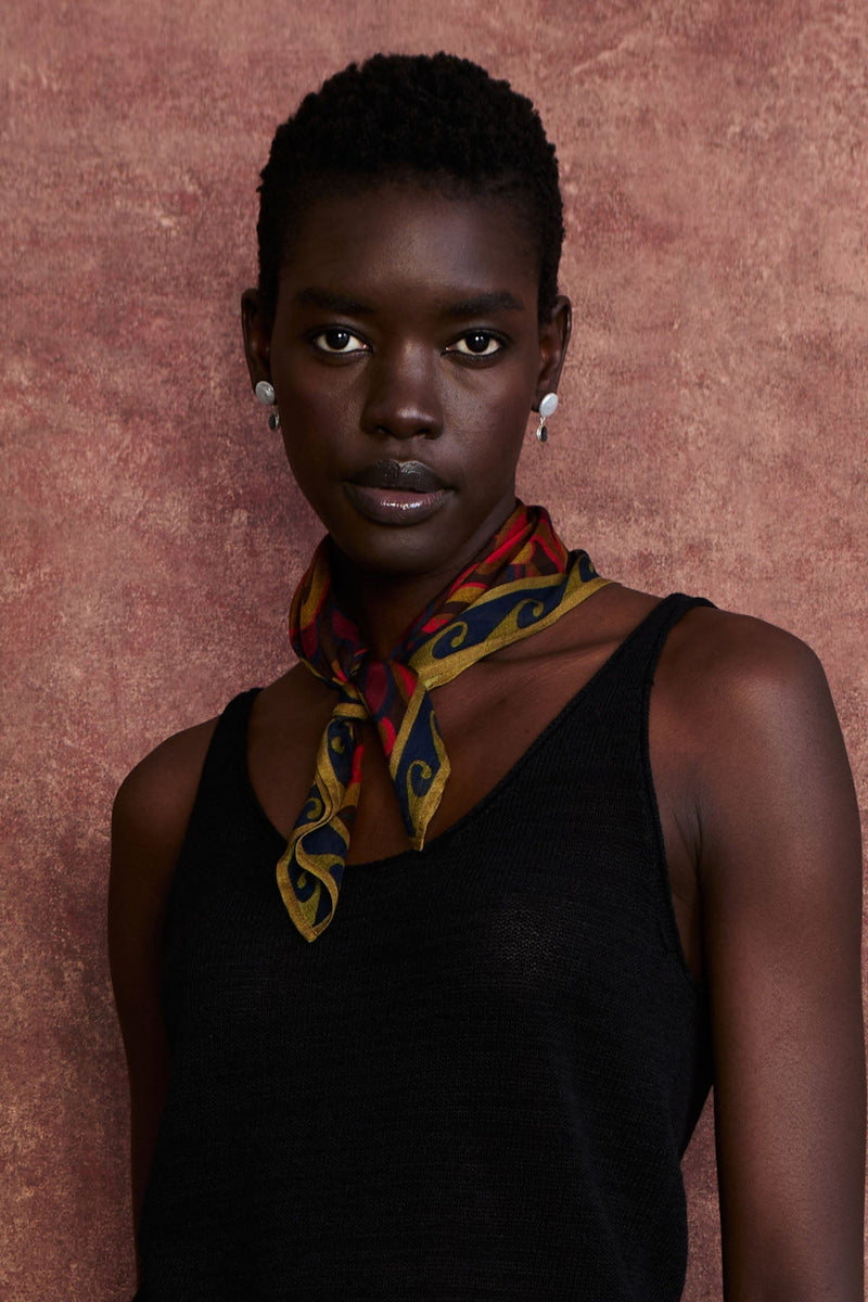 Paisley Bandana Chocolate
