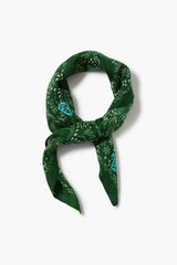 Embroidered Paisley Bandana Eden Green