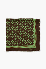 Beaded Floral Bandana Espresso