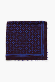 Beaded Floral Bandana Lapis