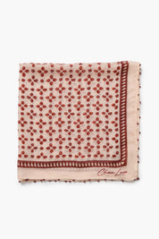 Beaded Floral Bandana Pink Sand