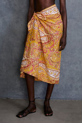 Paisley Printed Sarong Marigold