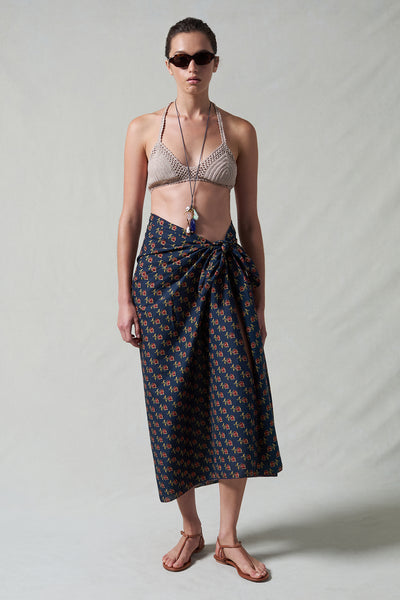 Rose Printed Sarong Midnight