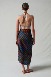 Rose Printed Sarong Midnight