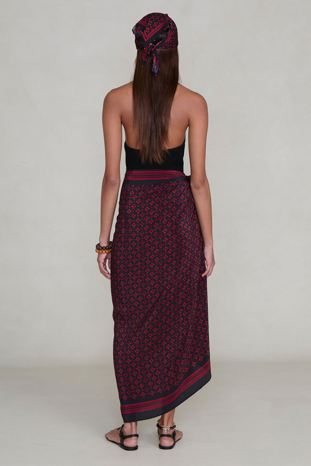 Silk Printed Sarong Sapphire