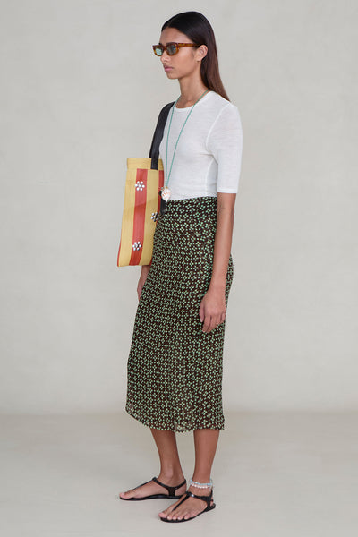 Chiffon Wrap Skirt Espresso