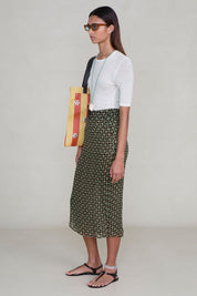 Chiffon Wrap Skirt Espresso