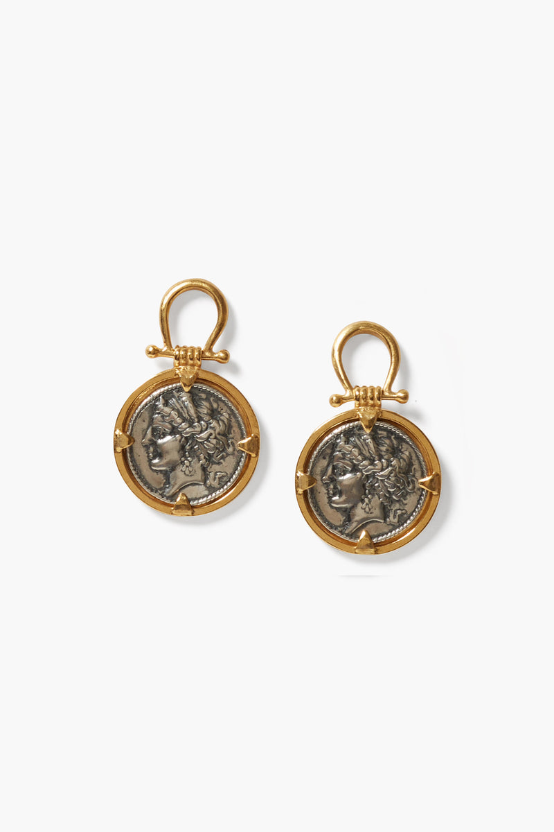 Imperatrice Coin Earrings Gold Mix