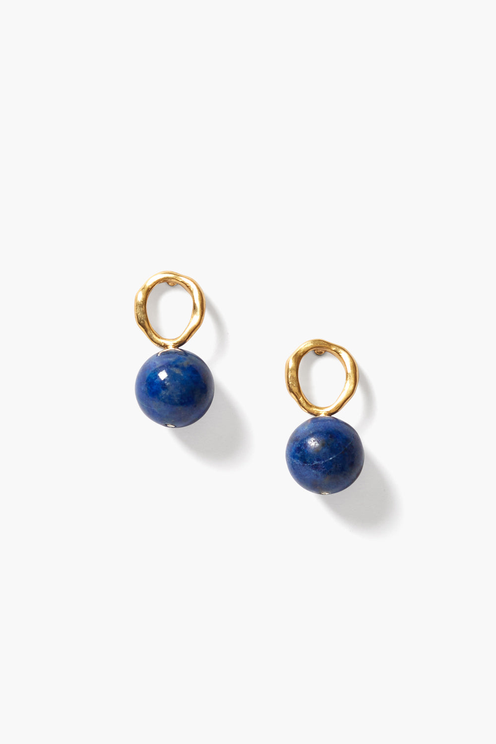 Globe Stud Earrings Lapis – Chan Luu