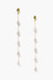 Gwen Tiered Pearl Earrings Peridot