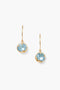 March Birthstone Earrings Aquamarine Crystal