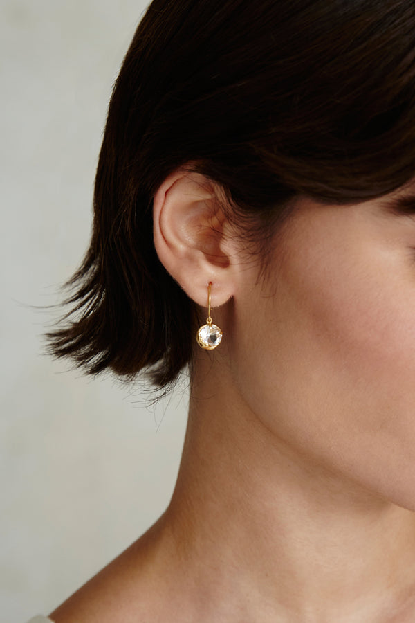 April Birthstone Earrings Diamond Crystal