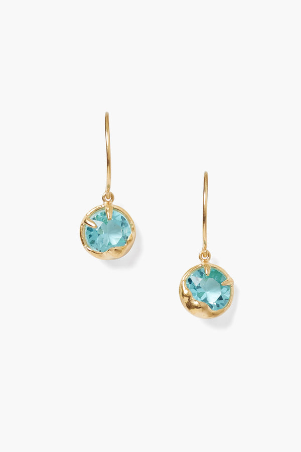 December Birthstone Earrings Turquoise Crystal