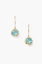 December Birthstone Earrings Turquoise Crystal