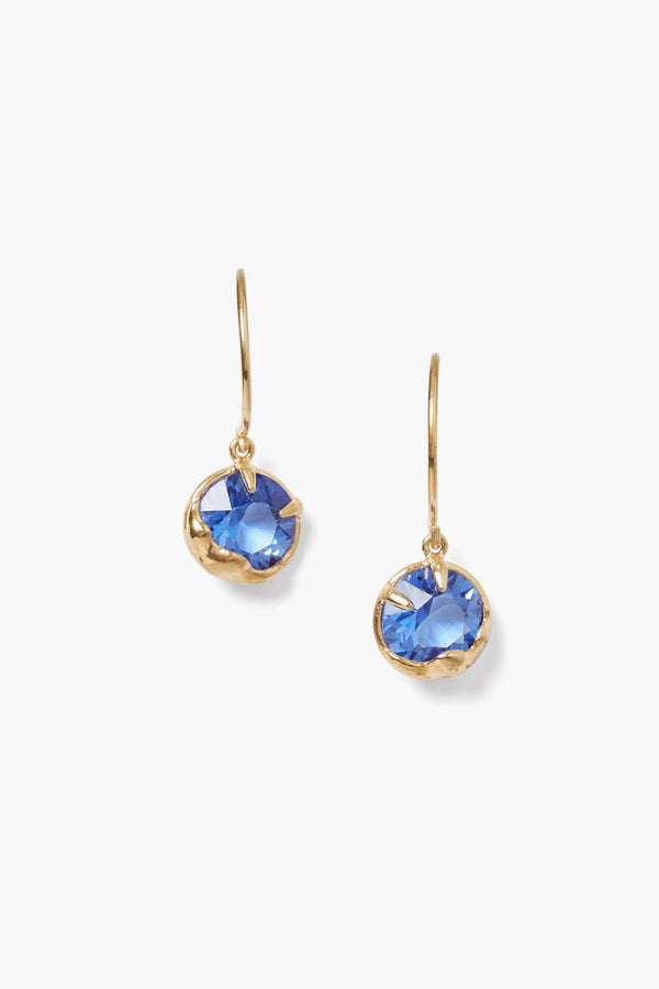 September Birthstone Earrings Sapphire Crystal