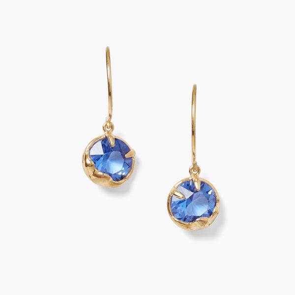 September Birthstone Earrings Sapphire Crystal