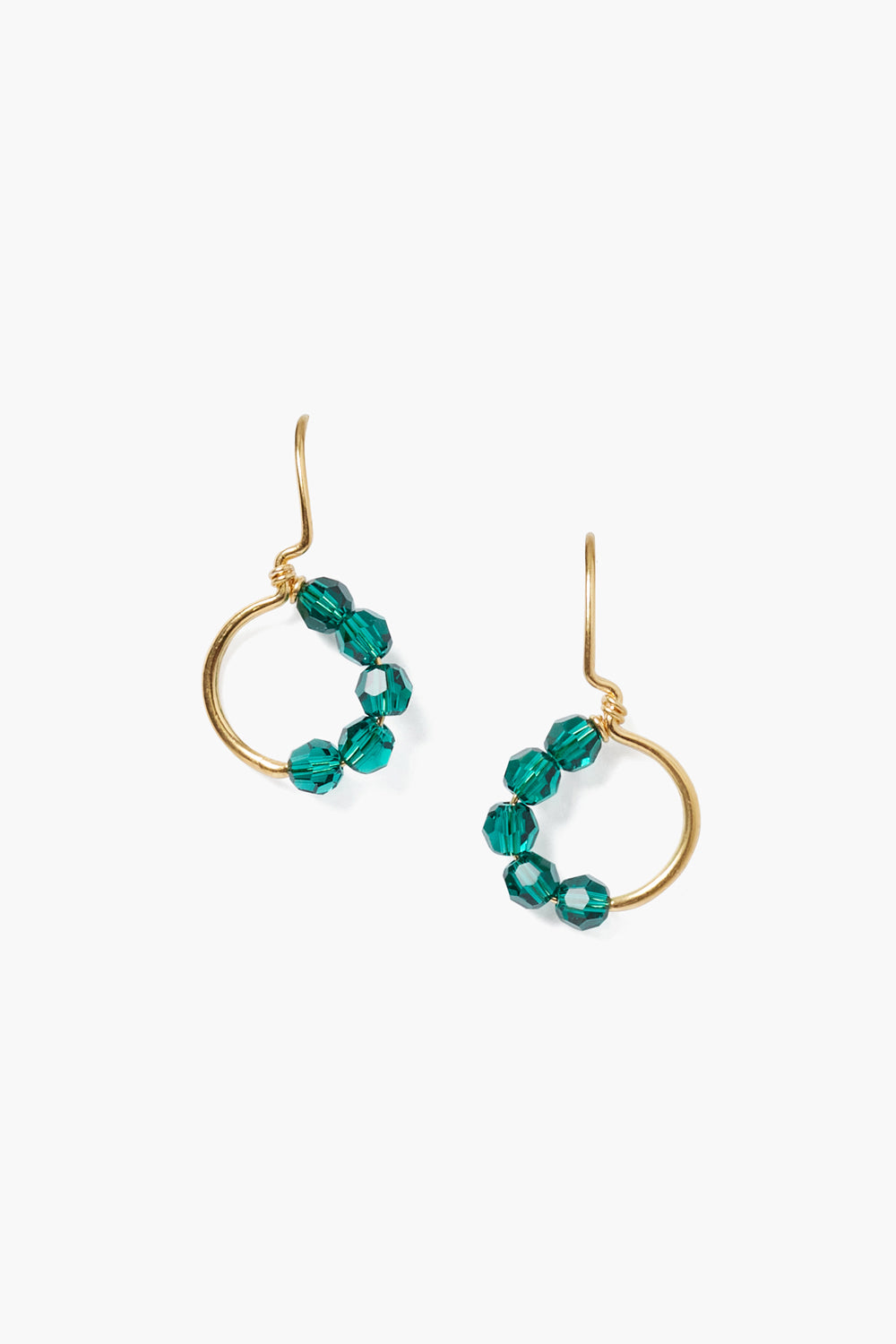 Evangeline Hoop Earrings Emerald – Chan Luu