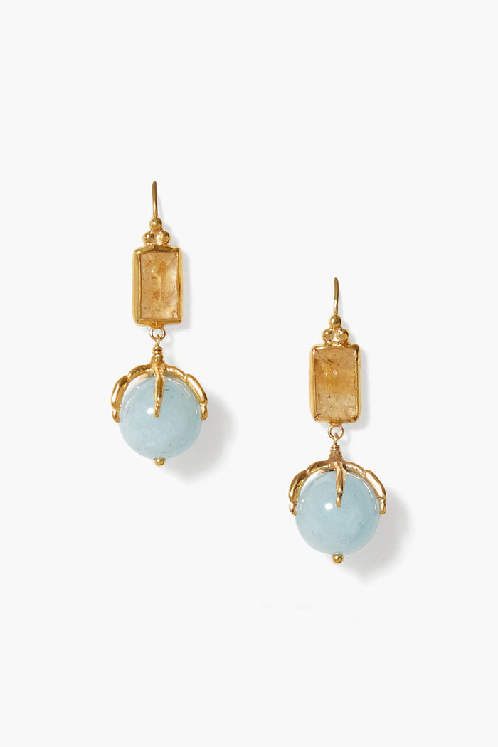 chan luu Lark Drop Earrings Citrine Mix Earrings