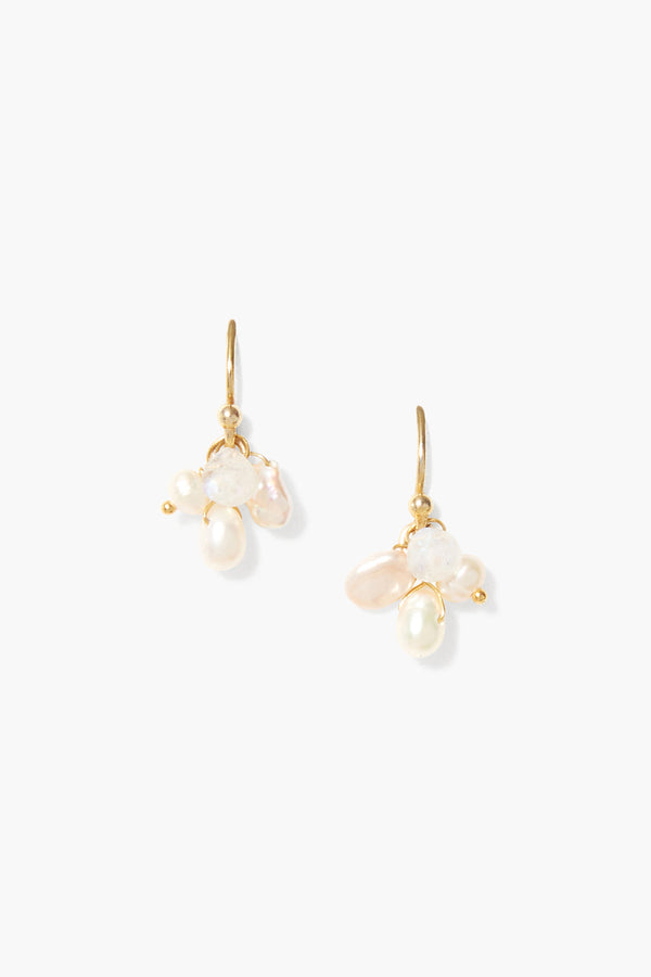 Hila Earrings White Pearl Mix