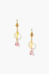 Fiona Drop Earrings Citrine Mix