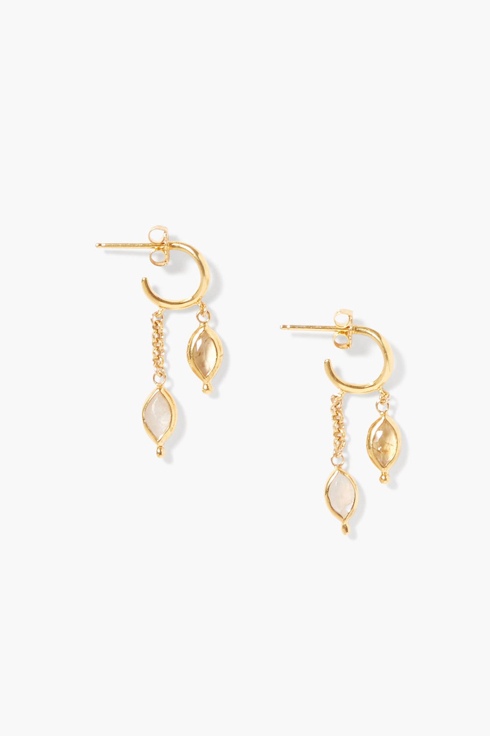 Indira Drop Earrings Moonstone Mix – Chan Luu