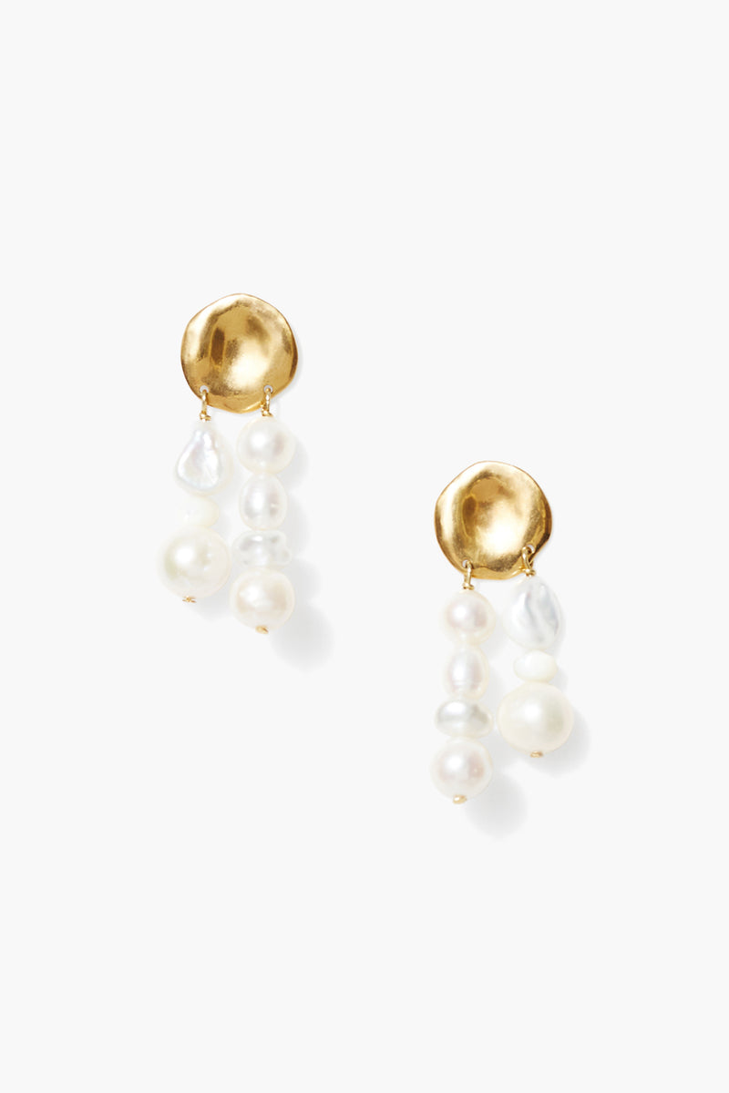 Harmony Earrings White Pearl Mix