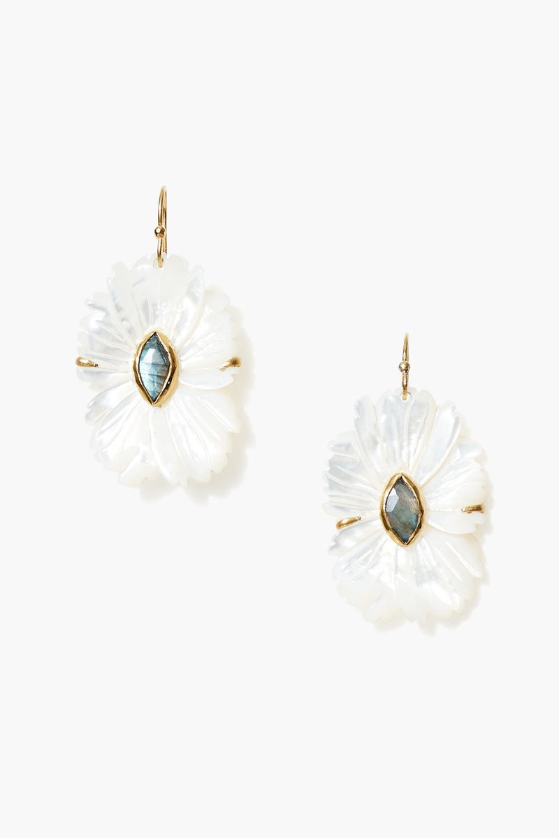 Magnolia Earrings White MOP Mix