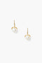 Lark Drop Earrings Mini White Pearl