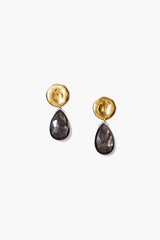 Yasmine Coin Drop Earrings Hypersthene