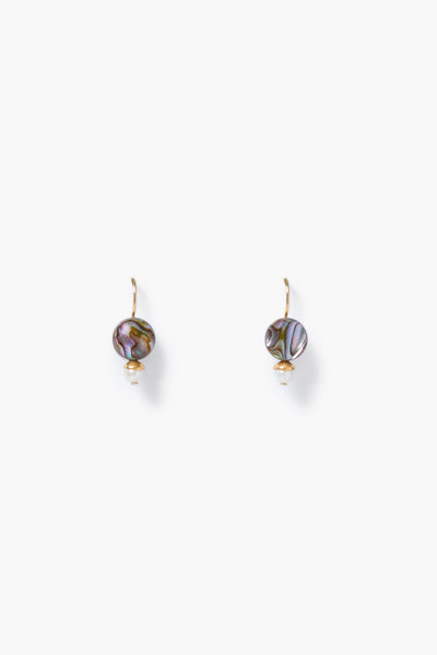Damaris Earrings Petite Abalone Mix