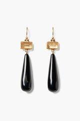 Messina Earrings Black Agate