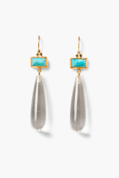 Messina Earrings Clear Quartz