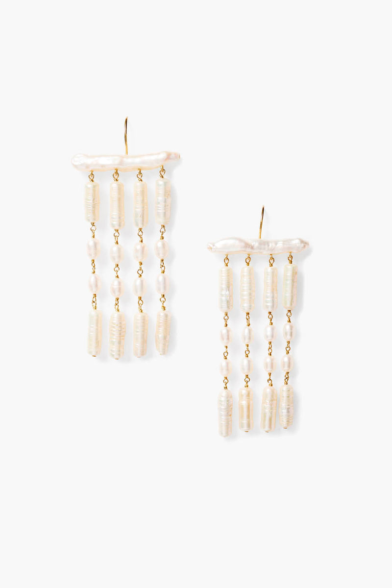 Amaya Drop Earrings Pearl