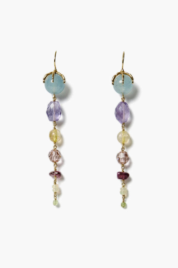 Lark Tiered Drop Earrings Multi Mix