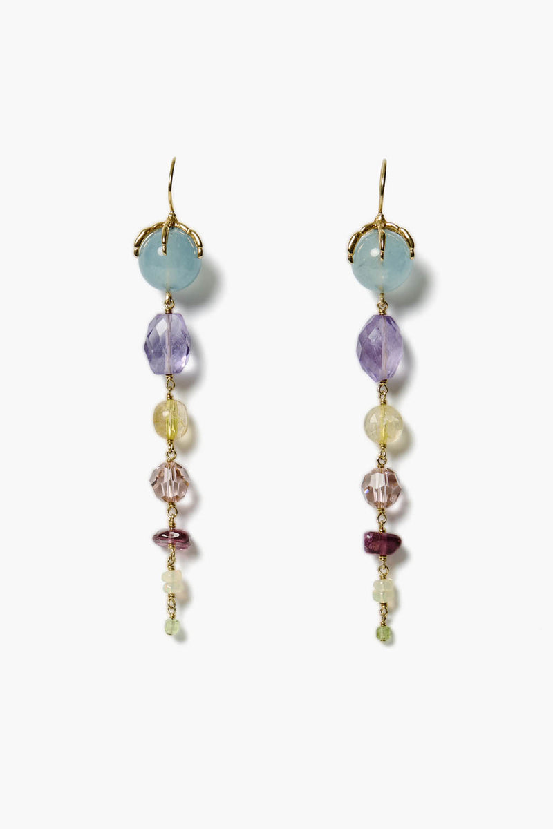 Lark Tiered Drop Earrings Multi Mix