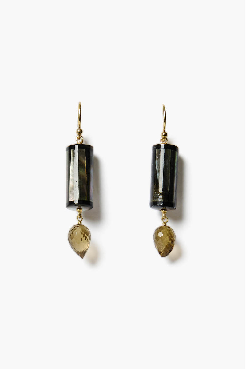 Antibes Earrings Black Mop Mix