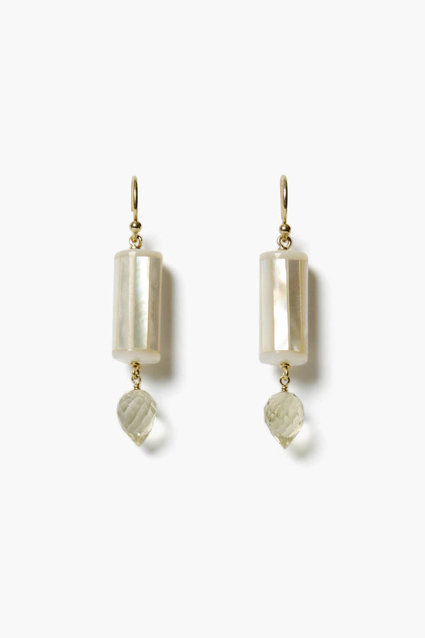 Antibes Earrings White Mop Mix