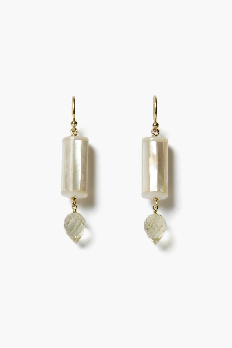 Antibes Earrings White Mop Mix