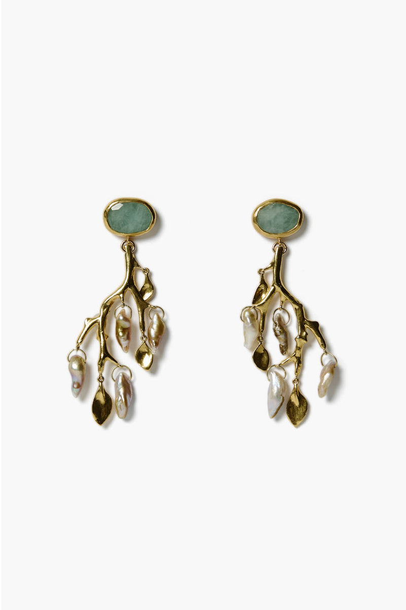 Branch Earrings Pearl Mix