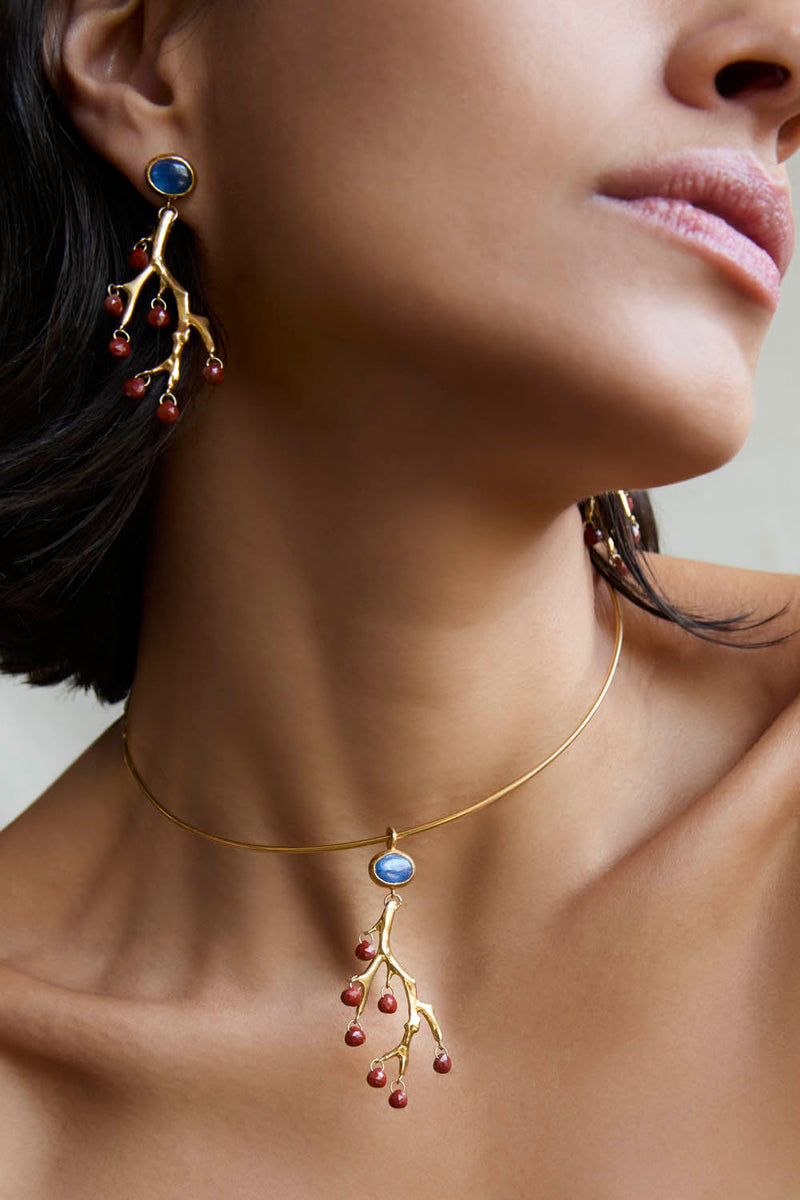 Branch Earrings Kyanite Mix