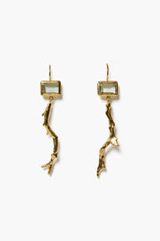 Reef Earrings Green Amethyst