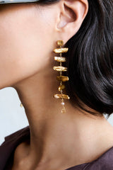 Isadora Earrings Gold Pearl
