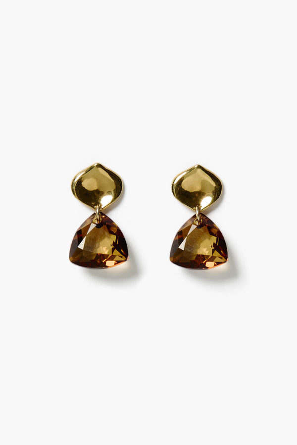 Emmanuelle Drop Earrings Amber