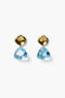 Emmanuelle Drop Earrings Aqua