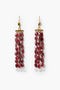 Regina Chandelier Earrings Garnet