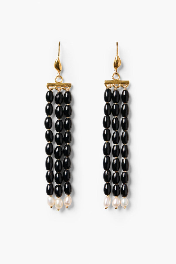 Regina Chandelier Earrings Onyx