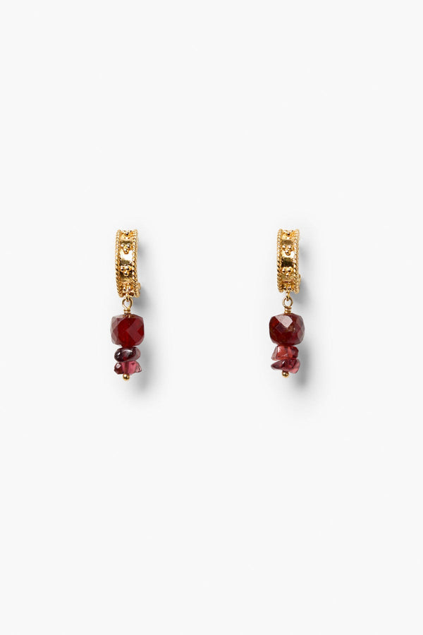 Cressida Hoop Earrings Hessonite