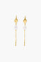 Serpent Thread Thru Earrings Gold