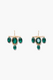 Caroline Earrings Emerald Crystal