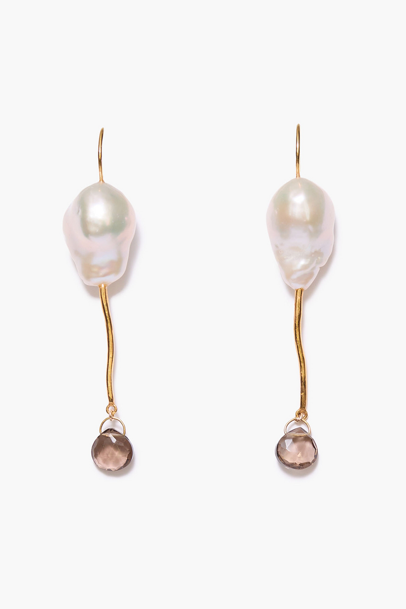 Drift Earrings Smoky Quartz